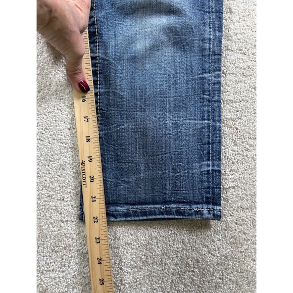 Miss Me Womens Size 28 Cuffed‎ Capri Jw5755P3 Thick Stitch Embellished - Picture 6 of 16